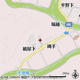 愛知県豊田市御作町縄手周辺の地図