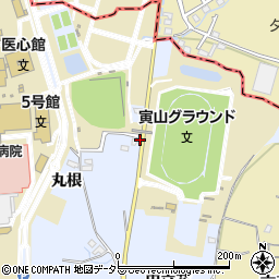 愛知県長久手市岩作井戸ケ根周辺の地図