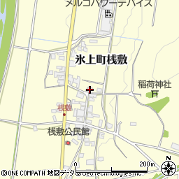 兵庫県丹波市氷上町桟敷242周辺の地図