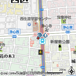 株式会社ミニミニ　浄心店周辺の地図