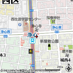 セブンイレブン名古屋浄心店周辺の地図