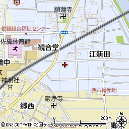 愛知県愛西市小津町観音堂382周辺の地図