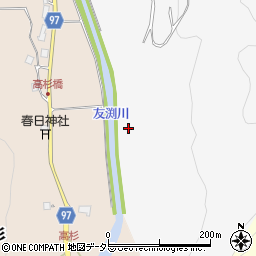 友渕川周辺の地図