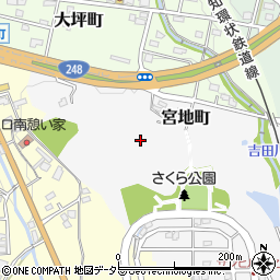 愛知県瀬戸市宮地町周辺の地図