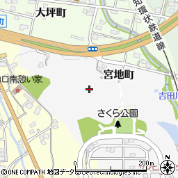 愛知県瀬戸市宮地町周辺の地図