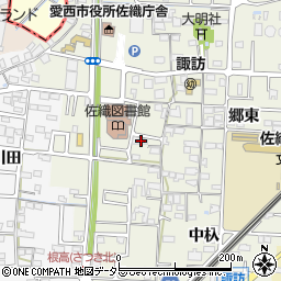 愛知県愛西市諏訪町郷西439周辺の地図