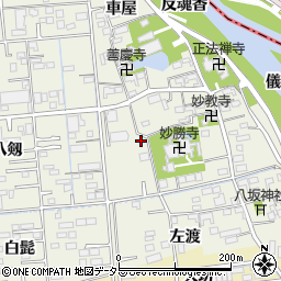 愛知県あま市上萱津上野39-2周辺の地図