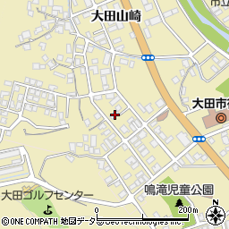 島根県大田市大田町大田山崎ロ-1087-8周辺の地図