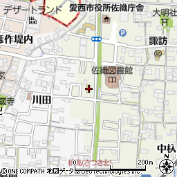 愛知県愛西市諏訪町郷西484周辺の地図