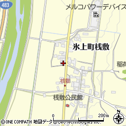 兵庫県丹波市氷上町桟敷177周辺の地図