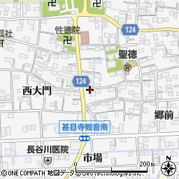 愛知県あま市甚目寺東大門30周辺の地図