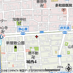 ピタットハウス　浄心店周辺の地図