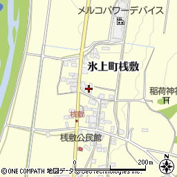 兵庫県丹波市氷上町桟敷232周辺の地図