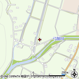 京都府京都市右京区京北下弓削町久バナ11周辺の地図