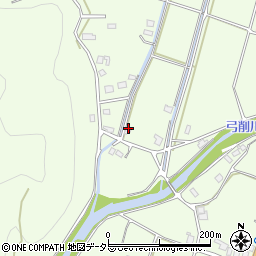 京都府京都市右京区京北下弓削町辻ノ上周辺の地図