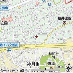 愛知県名古屋市名東区猪子石原3丁目205周辺の地図