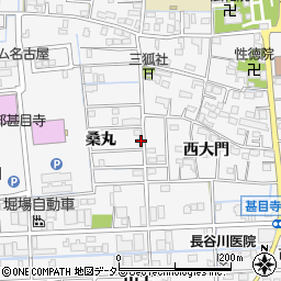 愛知県あま市甚目寺桑丸26-7周辺の地図