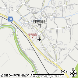 京都府南丹市日吉町胡麻下道周辺の地図