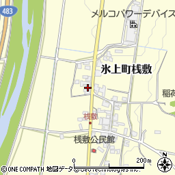 兵庫県丹波市氷上町桟敷178周辺の地図