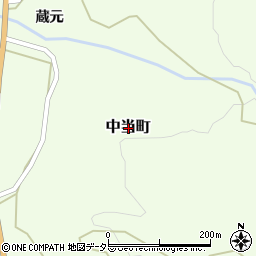 愛知県豊田市中当町周辺の地図