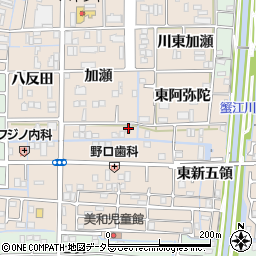 愛知県あま市木田加瀬25-1周辺の地図