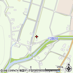 京都府京都市右京区京北下弓削町久バナ周辺の地図