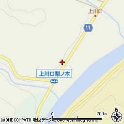 愛知県豊田市上川口町梨ノ木周辺の地図