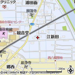 愛知県愛西市小津町観音堂36周辺の地図