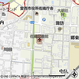 愛知県愛西市諏訪町郷西456周辺の地図