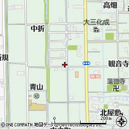 愛知県あま市七宝町沖之島中折138周辺の地図