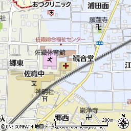 愛知県愛西市小津町観音堂29周辺の地図