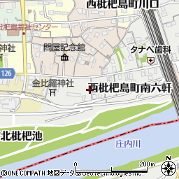 愛知県清須市西枇杷島町南六軒周辺の地図