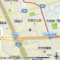 愛知県名古屋市名東区引山3丁目617周辺の地図