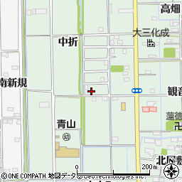 愛知県あま市七宝町沖之島中折134周辺の地図