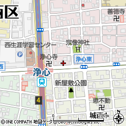 寿司丸忠　浄心店周辺の地図