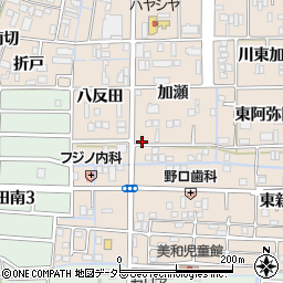 愛知県あま市木田加瀬33周辺の地図