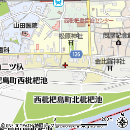 愛知県清須市西枇杷島町南松原周辺の地図