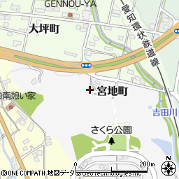 愛知県瀬戸市宮地町57周辺の地図
