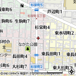 愛知県名古屋市北区杉栄町周辺の地図