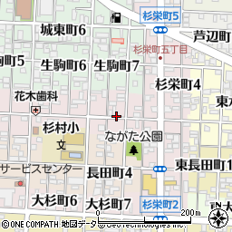 愛知県名古屋市北区水切町7丁目周辺の地図