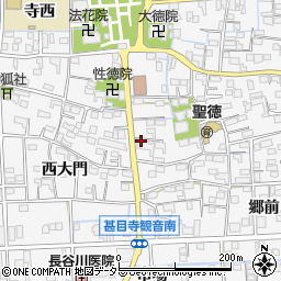 愛知県あま市甚目寺東大門24周辺の地図