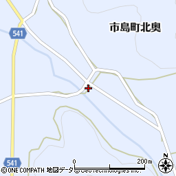 兵庫県丹波市市島町北奥632周辺の地図
