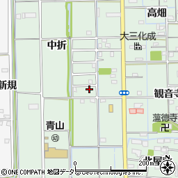 愛知県あま市七宝町沖之島中折125周辺の地図