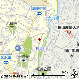 静岡県富士市久沢607-1周辺の地図