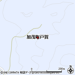 岡山県津山市加茂町戸賀周辺の地図