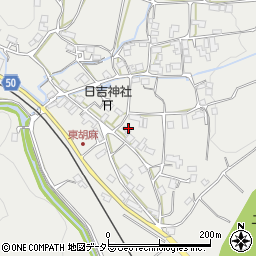 京都府南丹市日吉町胡麻野化周辺の地図