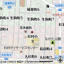 愛知県名古屋市北区水切町6丁目周辺の地図