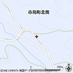 兵庫県丹波市市島町北奥892-3周辺の地図