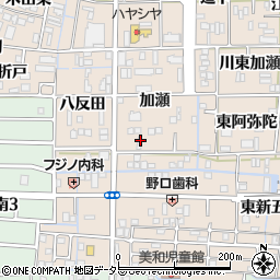 愛知県あま市木田加瀬37-1周辺の地図