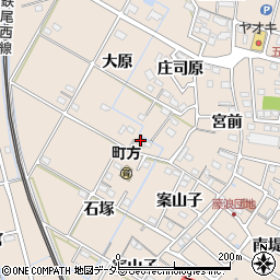 愛知県愛西市町方町大原76周辺の地図